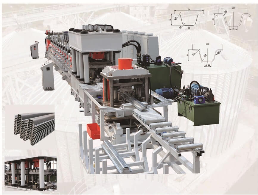 TF Silo upright roll forming line