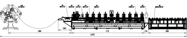 Shelf Bracing Roll Forming Line