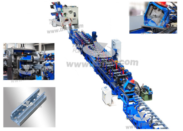Shelves and racking system roll forming machine