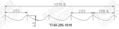 Roll forming machine for glazed steel tile TF40-257-1028