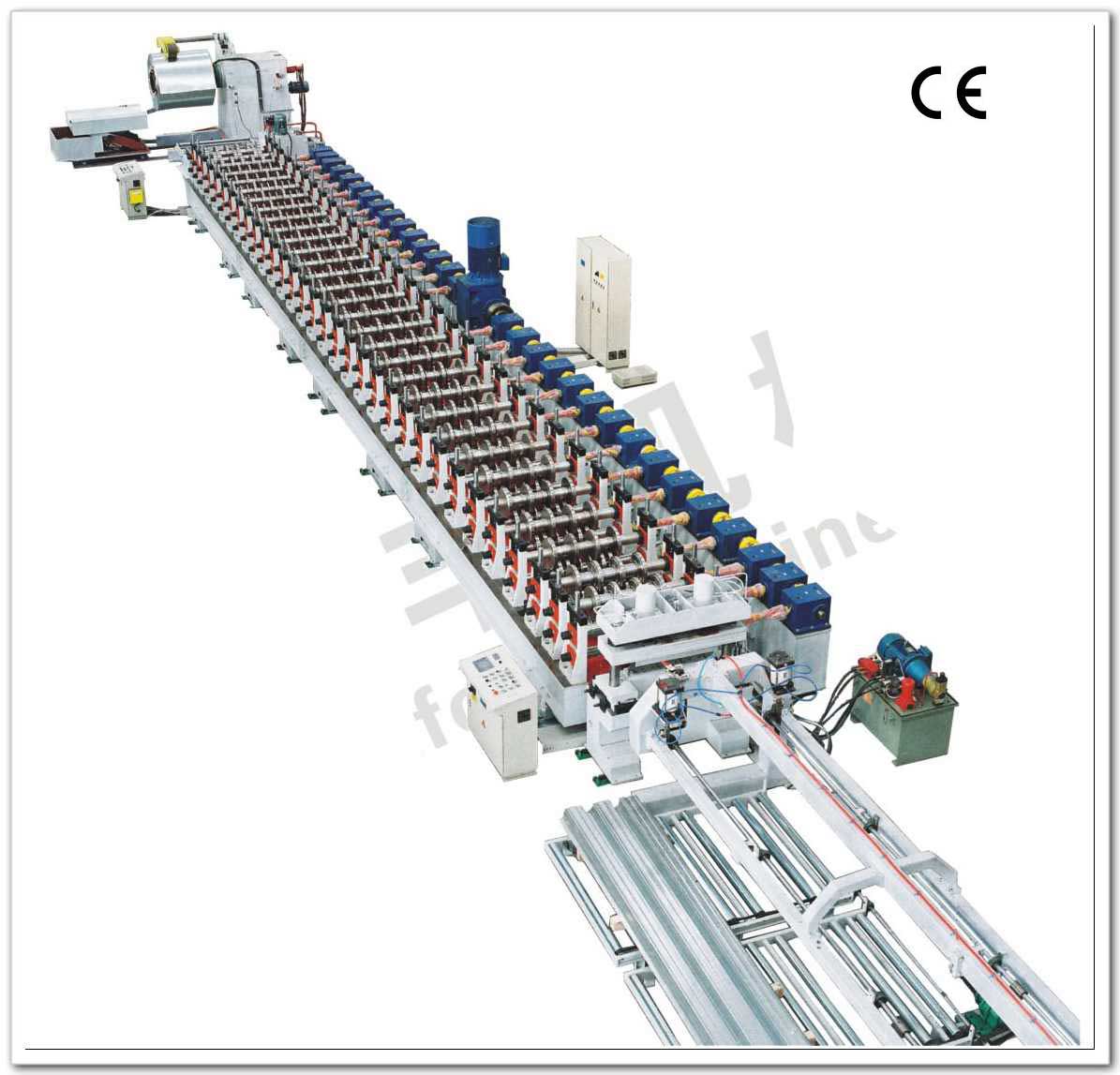 Steel structure floor roll forming machine