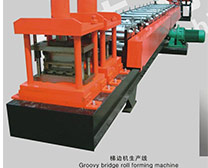 Echelon side roll forming machine